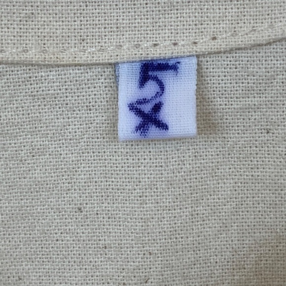 Medium weight cream, 5X button-down, short sleeve button down - Picture 4 of 13